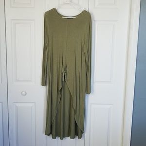 Green hi Low shirt